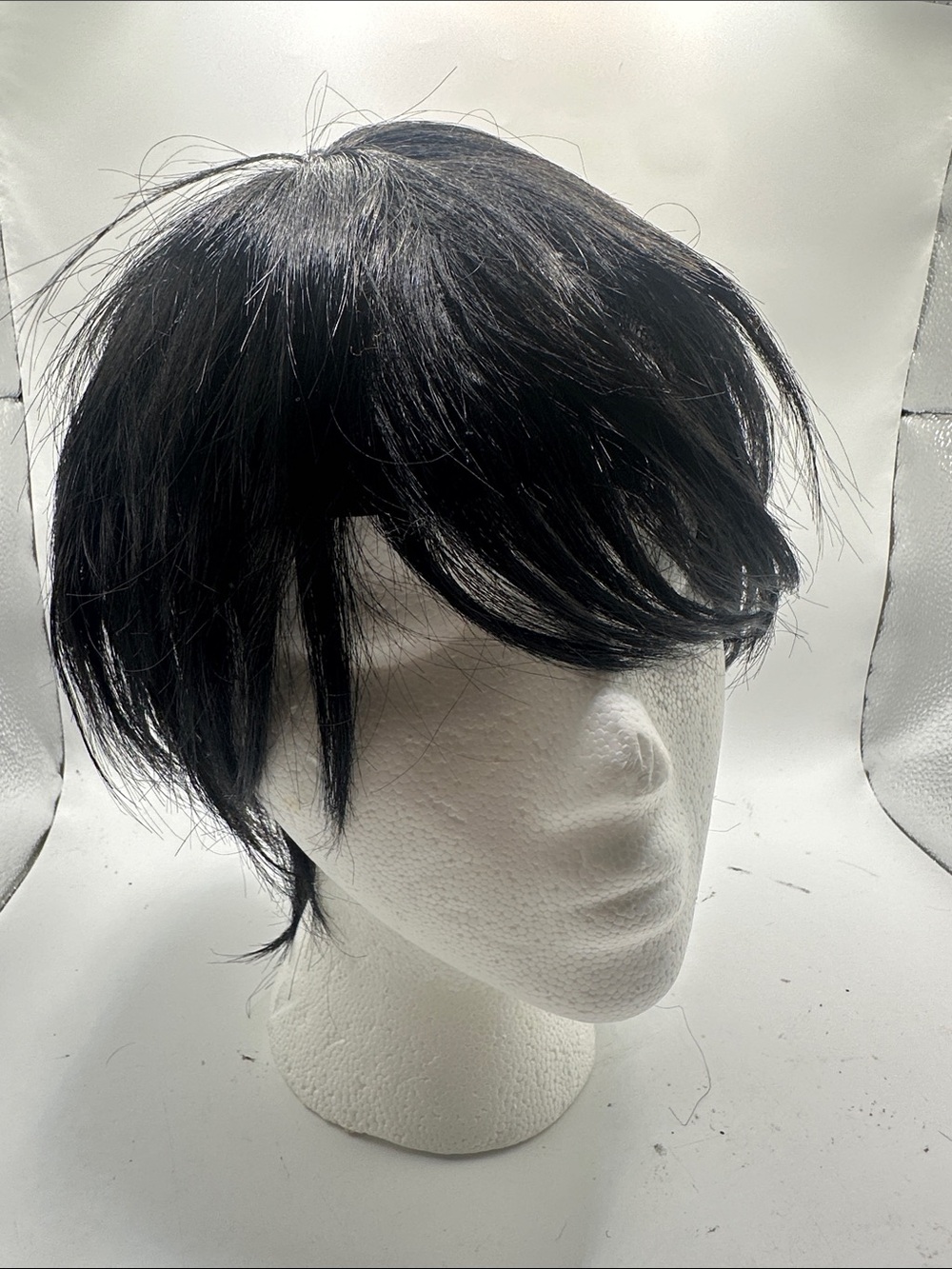 Black Short Layered Women's Wig - Stylish Fringe